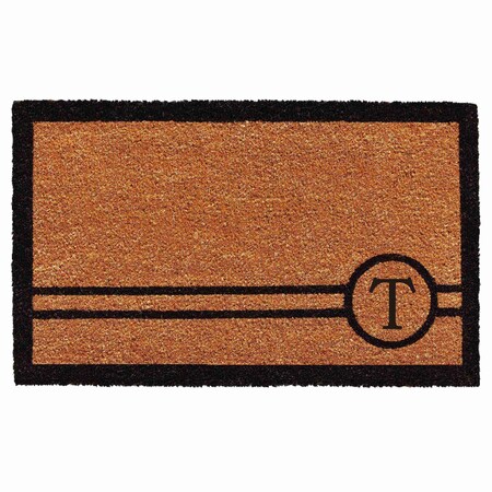 Calloway Mills Monogram Door Mat, Black, Natural, 24 in W x 36 in L 153072436T